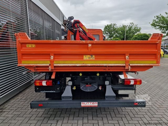 Lastbilmonteret kran MERCEDES-BENZ Atego 1224 Kipper/Kran/Funk/Seilwinde/16.000 KM