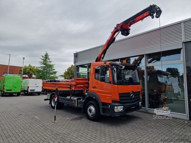 Lastbilmonteret kran MERCEDES-BENZ Atego 1224 Kipper/Kran/Funk/Seilwinde/16.000 KM