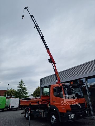 Lastbilmonteret kran MERCEDES-BENZ Atego 1224 Kipper/Kran/Funk/Seilwinde/16.000 KM