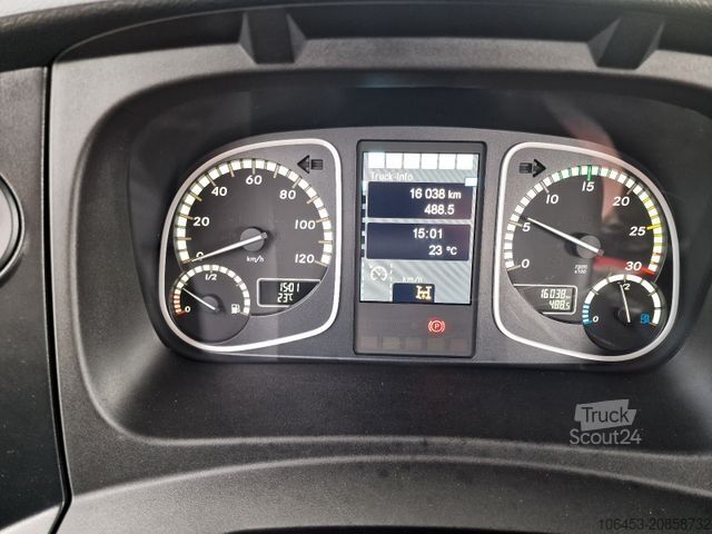 Lastbilmonteret kran MERCEDES-BENZ Atego 1224 Kipper/Kran/Funk/Seilwinde/16.000 KM