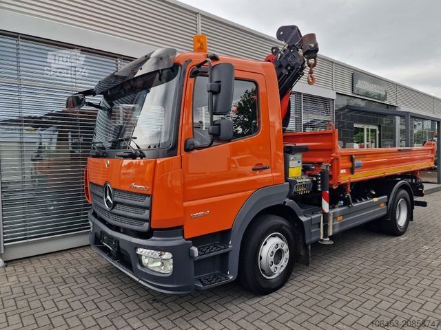 Tre-sidet tipbil MERCEDES-BENZ Atego 1224 Kipper/Kran/Funk/Seilwinde/16.000 KM
