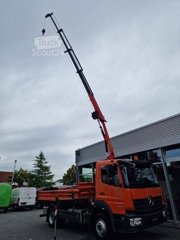 Tre-sidet tipbil MERCEDES-BENZ Atego 1224 Kipper/Kran/Funk/Seilwinde/16.000 KM