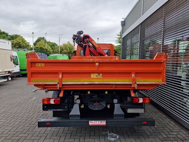 Tre-sidet tipbil MERCEDES-BENZ Atego 1224 Kipper/Kran/Funk/Seilwinde/16.000 KM