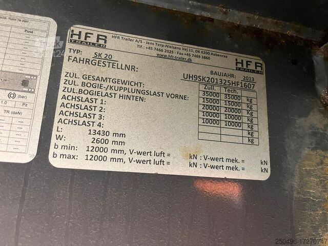 جسم الصندوق HFR SK20 BOX L=13450 mm