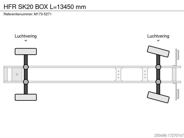 جسم الصندوق HFR SK20 BOX L=13450 mm