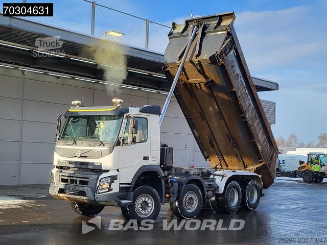 Tipper Volvo FMX 460 8X4 17m3 tipper Steel suspension Big-Ax...