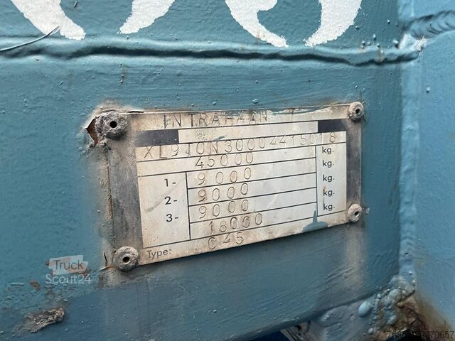 Plattformanhänger Haan OPL45 Heavy Duty (45Ton) / Rungen-Potholes / NL...