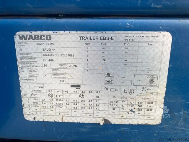 Dieplader Broshuis 3-AUD-44 | 10280KG EMTY !!!!! | AIR-SUSPENSION ...