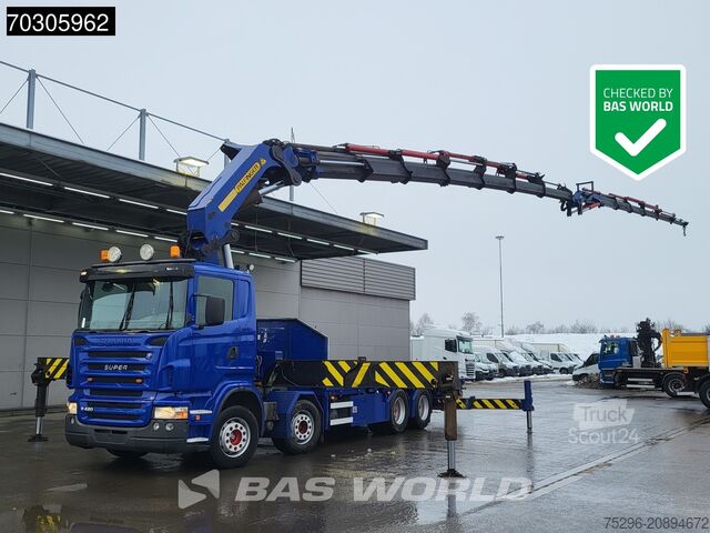 Plataforma de carga Scania R420 R 8X2 Palfinger PK100002 Crane Kran + PJ17...