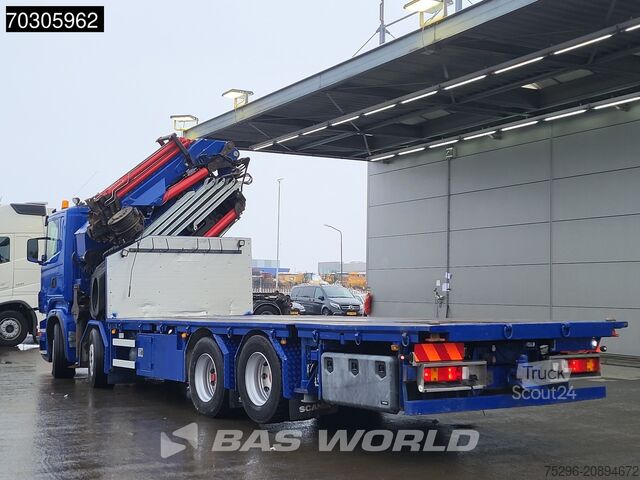 Plataforma de carga Scania R420 R 8X2 Palfinger PK100002 Crane Kran + PJ17...
