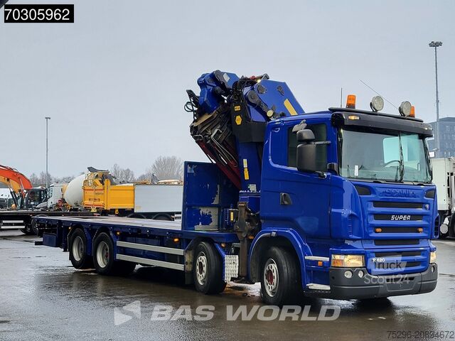 Plataforma de carga Scania R420 R 8X2 Palfinger PK100002 Crane Kran + PJ17...