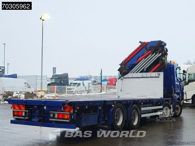 Plataforma de carga Scania R420 R 8X2 Palfinger PK100002 Crane Kran + PJ17...