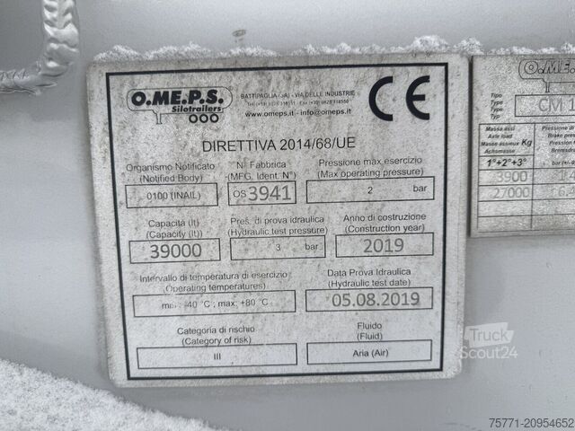 Tartály OMEPS CM39 1168 BASI NACZEPA CYSTERNA