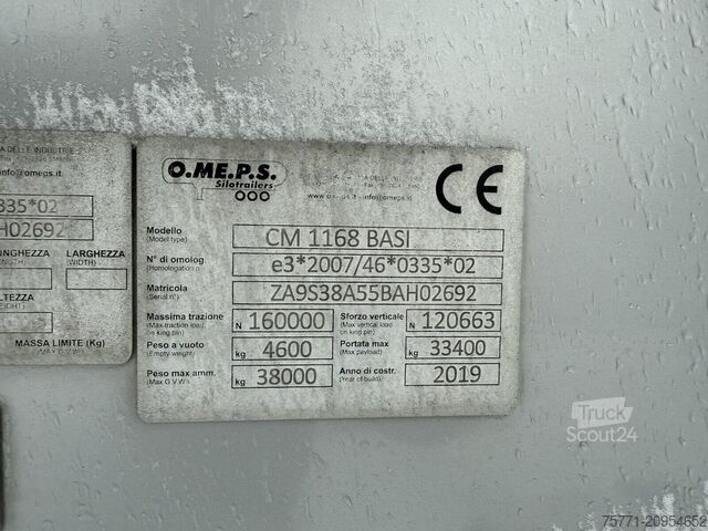 Tartály OMEPS CM39 1168 BASI NACZEPA CYSTERNA