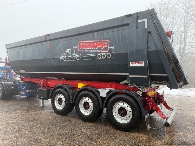 Savivartis puspriekabė KEMPF Stahlhalbschalenmulde 3 x 9 t, 34 cbm