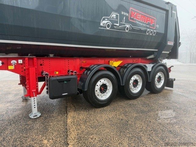 Savivartis puspriekabė KEMPF Stahlhalbschalenmulde 3 x 9 t, 34 cbm