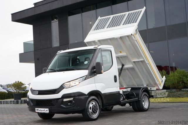 Tipper van IVECO DAILY 35-140 / WYWROTKA TYLNOZSYPOWA / BLI?NIAK