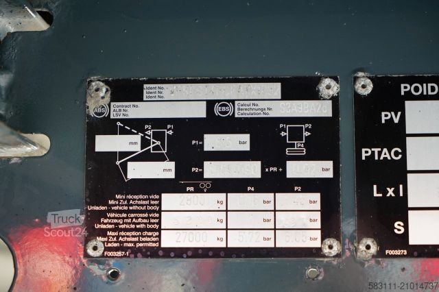 Open semitrailer with tarp FRUEHAUF FIRANKA / BURTOWA / STANDARD / MOCNA POD?OGA / O