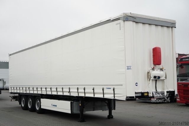 Otvorena poluprikolica sa ceradom KRONE FIRANKA / 2024 ROK / KOSZ NA PALETY / 2 OSIE POD