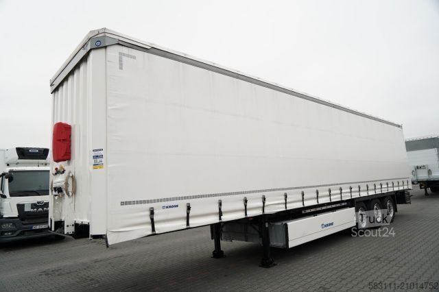 Otvorena poluprikolica sa ceradom KRONE FIRANKA / 2024 ROK / KOSZ NA PALETY / 2 OSIE POD