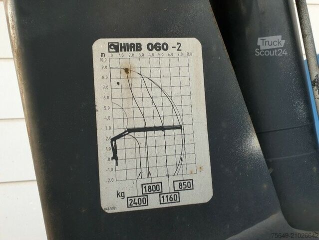 Camion équipé d'une grue Iveco EuroCargo 80E 18 4x2 Euro Cargo ML 80 E 18, Hiab Kran 060-2