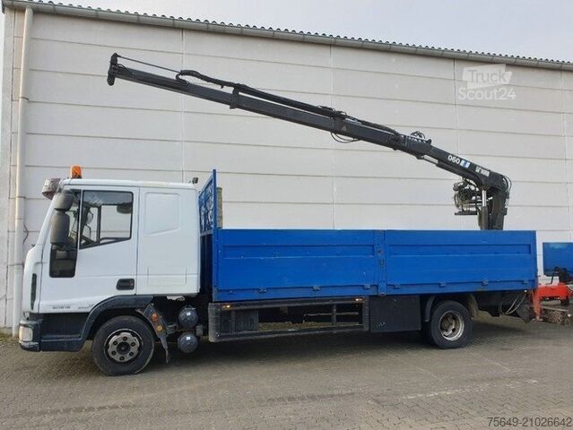 Camion équipé d'une grue Iveco EuroCargo 80E 18 4x2 Euro Cargo ML 80 E 18, Hiab Kran 060-2