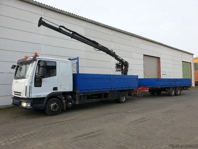 Camion équipé d'une grue Iveco EuroCargo 80E 18 4x2 Euro Cargo ML 80 E 18, Hiab Kran 060-2