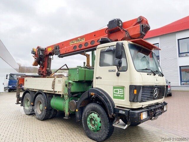Grue montée sur camion Mercedes-Benz 2635 6x4 2635 6x4, V8, Heckkran Palfinger PK 28000, Funk, 28,5m-280kg