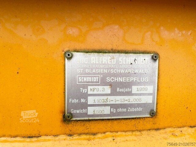 Speciale doeleinden vrachtwagen Schmidt MF 9.3 Schneeräumschild MF 9.3 Schneeräumschild, 2x vorhanden!