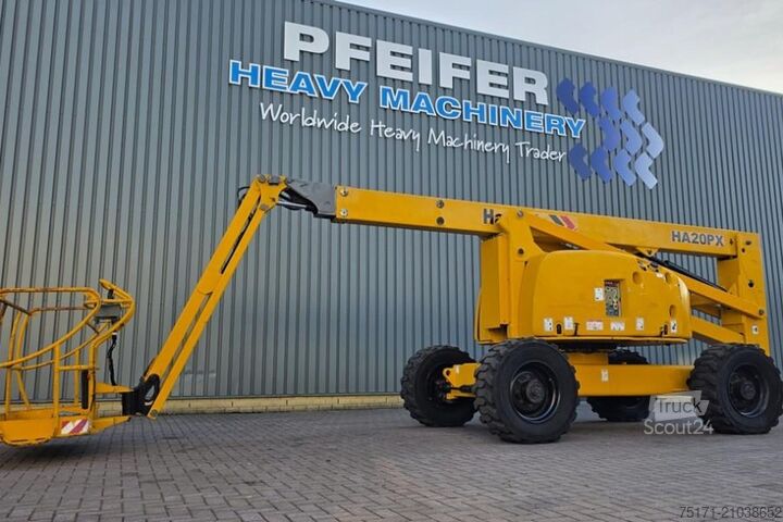 Scharnierende telescopische hoogwerker Haulotte HA20PX Diesel, 4x4x4 Drive, 20.7m Working Height,