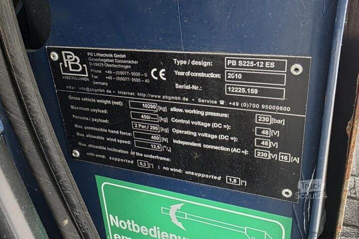 Pont élévateur à ciseaux PB Lifttechnik S225-12ES Electric, 22.5m Working Height, 450kg Ca