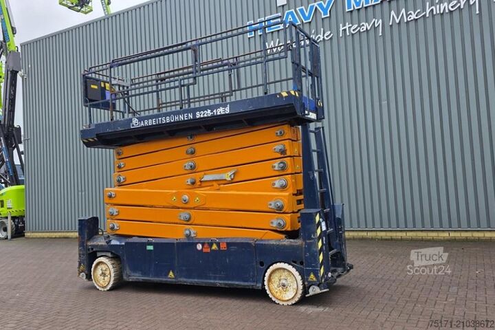 Pont élévateur à ciseaux PB Lifttechnik S225-12ES Electric, 22.5m Working Height, 450kg Ca