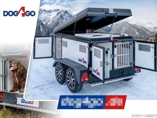 Ρυμουλκούμενο μεταφοράς αλόγων BLYSS AKTION! Hundeanhänger Dog4Go 205x128x77cm 750kg