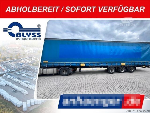 Open oplegger met zeil KRONE SD-P 24/L-13.62 Curtainsider MegaLiner