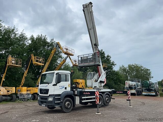LKW-montierte Hubarbeitsbühne MAN TGS 26.320 6x2-2 BL with Oil Steel Eagle 3526 (35m)