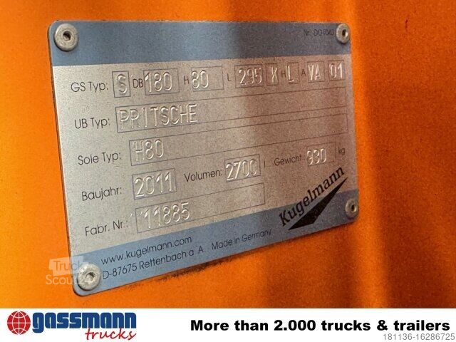 Agricultural machine Kugelmann Duplex Inox Salzstreuer ca. 2,7m³