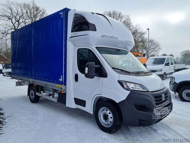 Curtain sider van Fiat Ducato 35 Pritsche Plane 180 Schlafkab. Klima