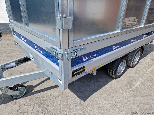 Damperli treyler trailershop riesig Debon PW 3.6 mit Bordwandaufsatz elektro