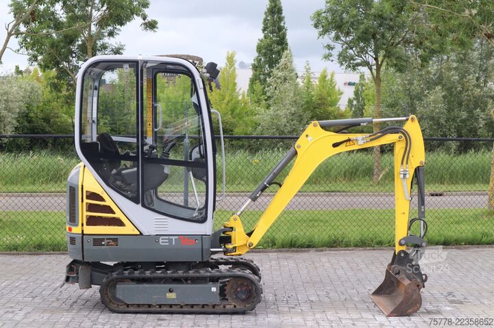 міні-екскаватор WACKER NEUSON ET16 | DUTCH LOW HOURS | 3 BUCKETS | HYDR. QC