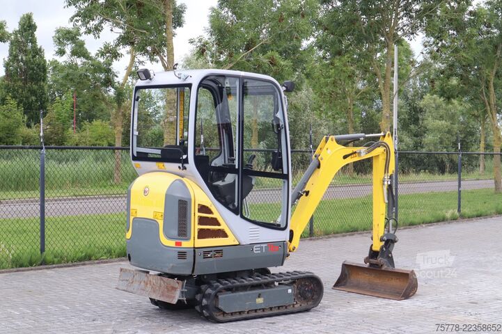міні-екскаватор WACKER NEUSON ET16 | DUTCH LOW HOURS | 3 BUCKETS | HYDR. QC