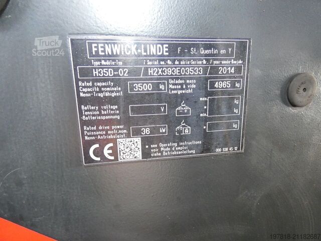 Ön yükleyici forklift Linde H 35 D - 02 -393