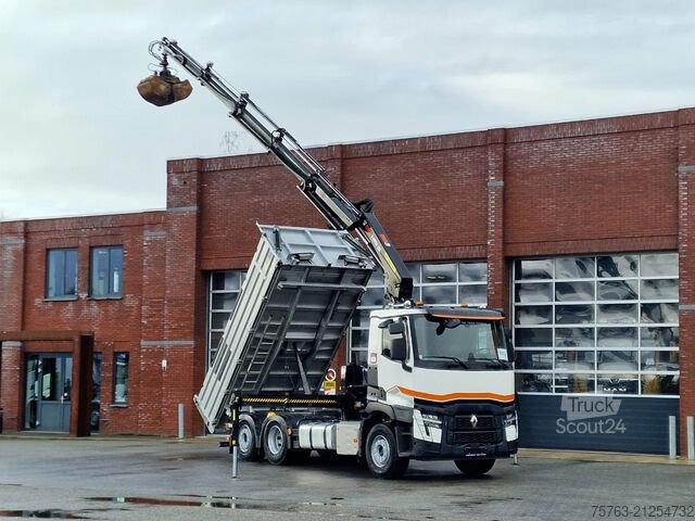 Ανατρεπόμενο όχημα με γερανό Renault C 440 - 6x2*4 - HIAB X Pro 232 Crane - Meiler 3...