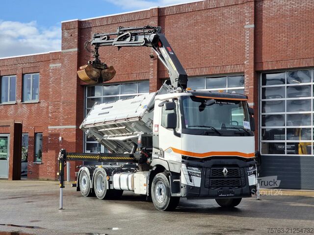 Ανατρεπόμενο όχημα με γερανό Renault C 440 - 6x2*4 - HIAB X Pro 232 Crane - Meiler 3...