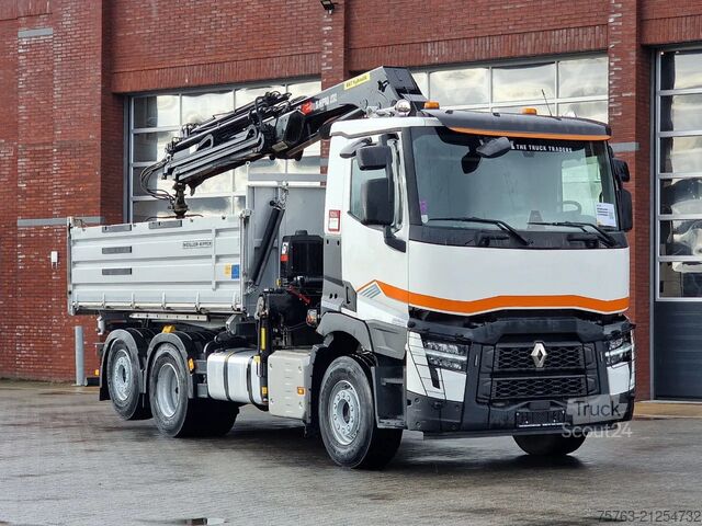 Ανατρεπόμενο όχημα με γερανό Renault C 440 - 6x2*4 - HIAB X Pro 232 Crane - Meiler 3...