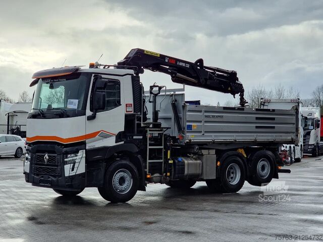 Ανατρεπόμενο όχημα με γερανό Renault C 440 - 6x2*4 - HIAB X Pro 232 Crane - Meiler 3...