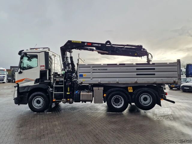 Ανατρεπόμενο όχημα με γερανό Renault C 440 - 6x2*4 - HIAB X Pro 232 Crane - Meiler 3...