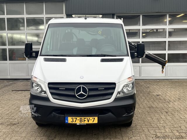 Plateau de chargement Mercedes-Benz Sprinter 513 CDI 130pk DC Laadkraan Hiab 017T A...