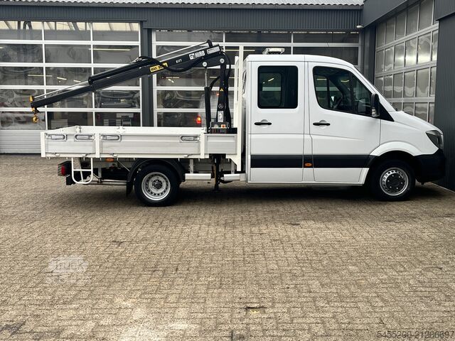 Plateau de chargement Mercedes-Benz Sprinter 513 CDI 130pk DC Laadkraan Hiab 017T A...