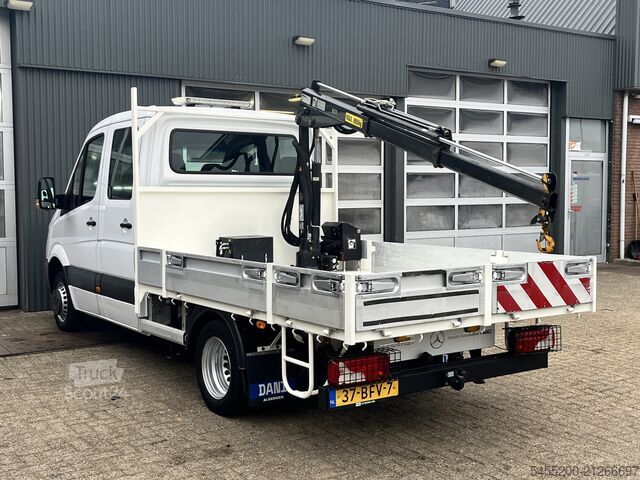 Plateau de chargement Mercedes-Benz Sprinter 513 CDI 130pk DC Laadkraan Hiab 017T A...