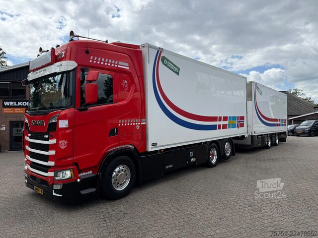 Kølet/frosset transport Scania 590S V8 NGS 6X2 Frigo Combi, 2x Thermo King UT1...